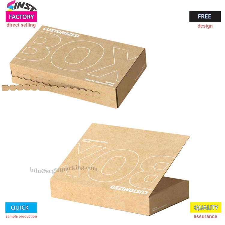 Chocolate bar adhesive free tear box airplane box