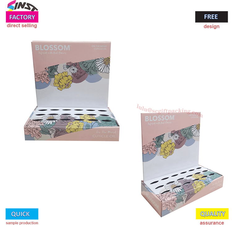 Desktop exquisite cosmetics nail polish display box