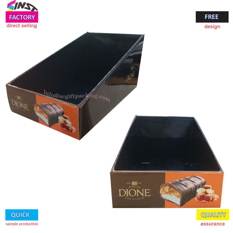 Paper Desk Display Boxes for Chocolate Bar