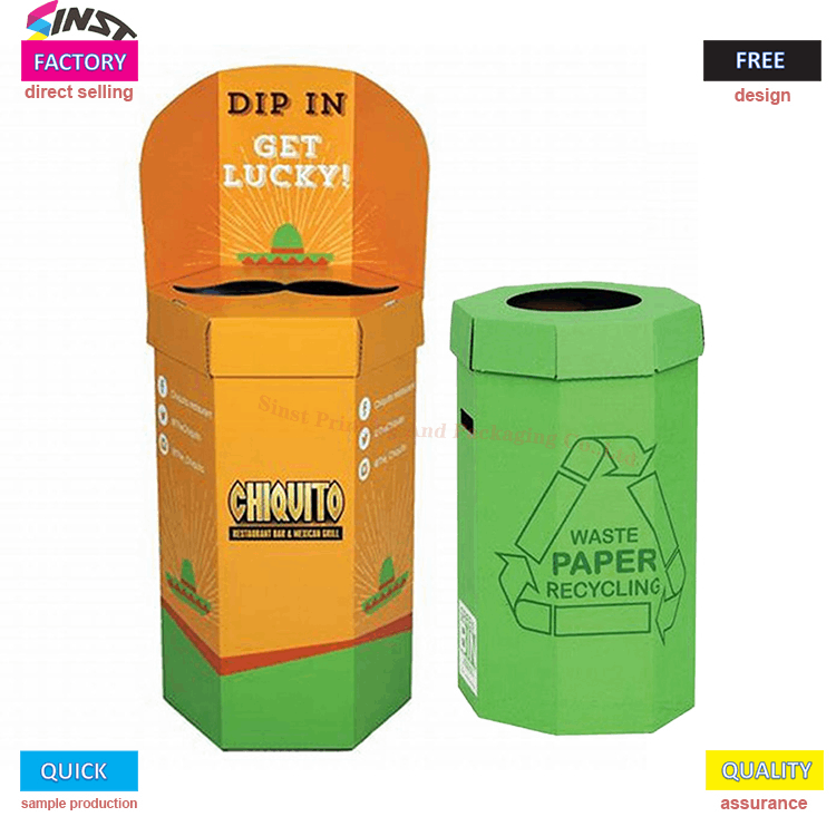 Strong Cardboard Display Dump Bin for Battery Recycling